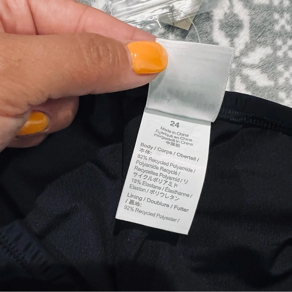 J.Crew Ruched Bandeau One-Piece In Black BC115 Size 24 Plus‎